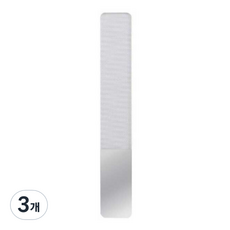 納米玻璃指甲銼指甲清潔工具, 3個, 單色