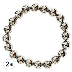 BARNA 圓珠圓形美甲磁鐵, 2個, 單一顏色