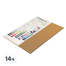 종이문화 다빈치엠보 두꺼운 양면엠보싱지 180g No 55 라이트브라운, 14개