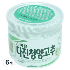 산마을 다진청양고추 용기, 25g, 6개
