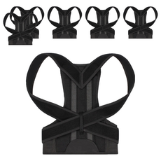 防駝挺胸支撐帶 黑色 XL, 6個