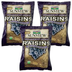 썬뷰 유기농 건포도 스낵팩, 3개, 198g