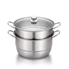 EPL 雙耳IH感應雙層不鏽鋼蒸鍋, 30厘米, 1個