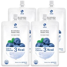 Jelly.B 低卡蒟蒻果凍 藍莓味, 150g, 4包