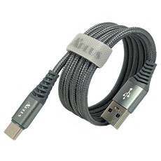 APLUS Type-C-Type-C 快充傳輸線 支援PD & QC3.0快充協議 60W功率 1年保固, 1m, 鈦色, 1條