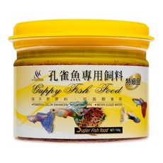 AQUAFUN 水之樂 特級孔雀魚專用飼料, 100g, 1罐