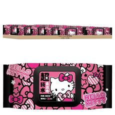Hello Kitty 凱蒂貓 超純水柔濕巾30抽 (加蓋), 10包, 1組