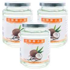 Bakerking 卡羅 冷榨椰子油 350ml, 3罐