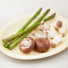 친환경 구이용 버섯 & 아스파라거스, 160g, 1개