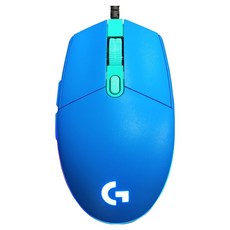 로지텍 2세대 LIGHTSYNC 게이밍 유선마우스, G102, 블루 G102, 블루