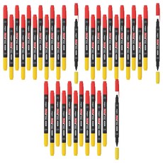 PENMAX 雙面電腦用簽字筆 紅色+黑色, 混色, 36個