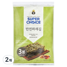 만전김 슈퍼초이스 파래김, 60g, 2개