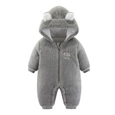 STARDOOR 嬰幼兒迷你刺繡可愛連帽防寒連身衣