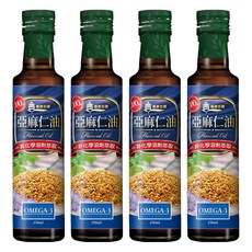 義美生機 亞麻仁油 非化學溶劑萃取 Omega-3, 250ml, 4瓶
