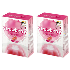 SIGNWIN 三得冠 草莓布丁粉 操作簡單 嚴選天然食材 不添加防腐劑 粉嫩香甜, 100g, 2盒