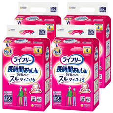 Lifree 來復易 日本原裝進口 長時間安心復建褲 成人紙尿褲 2倍彈性, LL, 16片, 4包