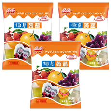 晶晶 心型椰果蒟蒻果凍, 400g, 3袋