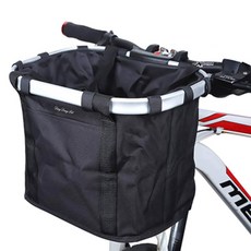 DING DONG PET 寵物自行車提籃, 黑色, 1個