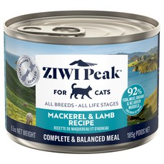 ZIWI Peak 滋益巔峰 經典系列 貓咪主食罐, 鯖魚羊肉, 185g, 1罐