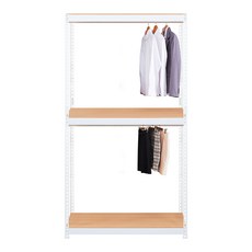스피드랙 V2 3단 행거 1100 x 600 x 2100 mm + 봉 2p, 화이트