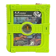 KiKimmy 百科全書 DIY迷你場景系列 恐龍世界 拼圖玩具 60片, 1個