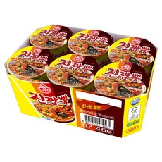 오뚜기 진짬뽕 컵 75g, 6개