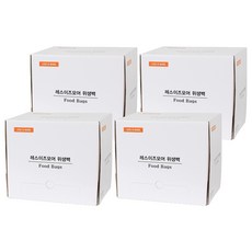 레스이즈모어 대용량 위생백 중 25cm x 35cm, 중(M), 1000개, 4개