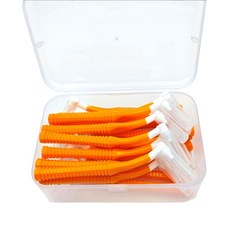 Lemeis L型彩色牙間刷 橘色, 25入, 1個