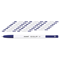 monAmi 153 夾式迴紋針 0.7mm, 藍色, 24個