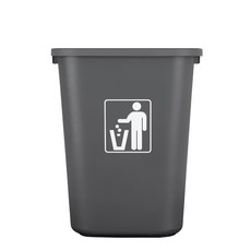 FABULOUS 質感垃圾桶 45L, 深灰色, 1個