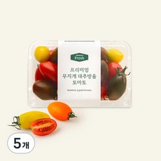프리미엄 무지개 대추방울토마토, 400g, 5개