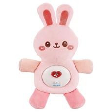PLAYFUL TOYS 頑玩具 兔子聲光玩偶, 1個, 粉色