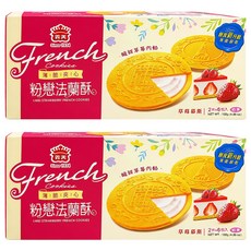 義美 法蘭酥 草莓 6入, 132g, 2盒