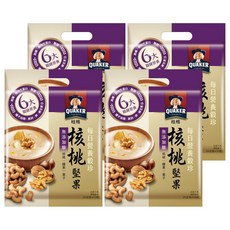QUAKER 桂格 每日營養穀珍核桃堅果 無添加糖, 25g, 10包, 4袋