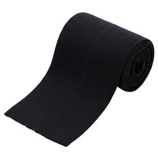 HAPPY BEARS 雙面摺邊鬆緊帶 寬80mm 長180cm, 1個, 黑色