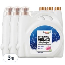 탐사 프리미엄 온가족 액체 세탁세제, 5.5L, 3개