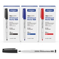PENMAX 12角細字白板筆 黑色12入 + 藍色12入 + 紅色12入, 黑色 + 藍色 + 紅色, 36支