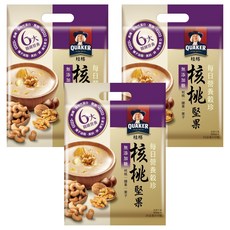 QUAKER 桂格 每日營養穀珍核桃堅果 無添加糖, 25g, 10包, 3袋