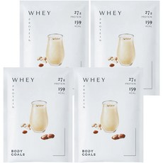 BODY GOALS 水解乳清蛋白Pro 花生牛奶, 4包, 40g