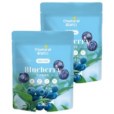 O'natural 歐納丘 天然藍莓乾, 未經壓榨, 無人工添加物, 美國產, 60g, 2包