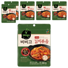 CJ bibigo 炒泡菜 常溫保存 露營旅行方便攜帶, 80g, 6包