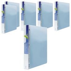 粉彩4孔夾 粉藍 - (1本), 6入