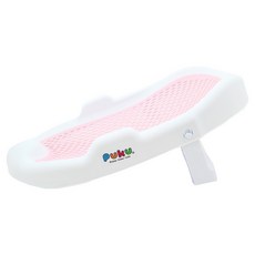 PUKU 藍色企鵝 摺疊沐浴架, 嬰兒澡盆輔助, 新生兒適用, 防滑, 粉色, 1個