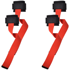 NINE STUDY 矽膠防滑拉力腕帶 WO-642 紅色 41 x 40cm 健身助力腕帶, 4個