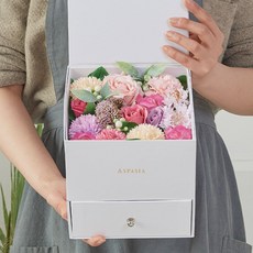 ASPASIA 卡莉康乃馨零用錢盒 + 留言插牌, 粉紅色, 1個