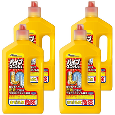 SC Johnson 莊臣 超濃縮強力消臭排水管道疏通凝膠清潔劑, 800g, 4瓶