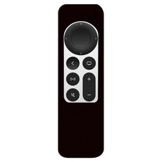 ziya 智雅科技 Apple TV Siri Remote 第2/3代遙控器矽膠保護套 圖騰款, 酷闇黑色, 1個