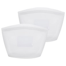 SiliPot 矽膠密封保鮮夾鍊袋, 2個, 矽膠拉鍊袋1.5L