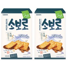 크라운 소복소복 소보로 과자, 240g, 2개