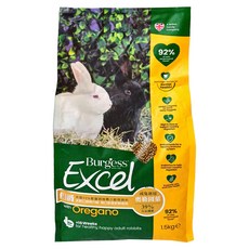 Burgess 伯爵 兔飼料 成兔用 奧勒岡葉, 1.5kg, 1袋
